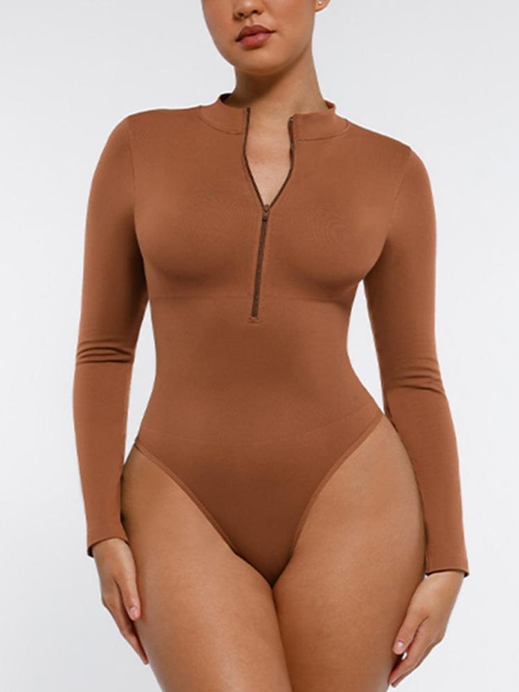 Comfy Seamless Zipper Bodysuit